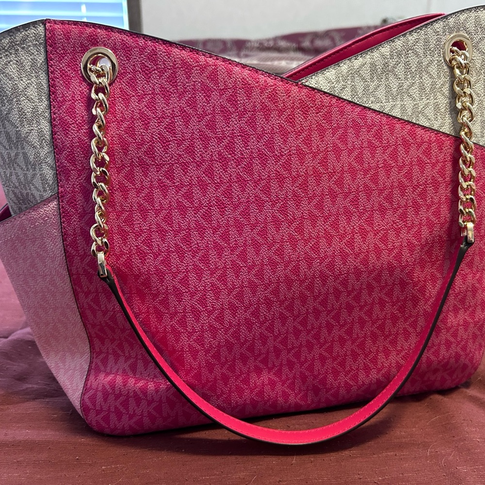 Michael Kors Pink and Cream Women's Bag - Picture 4 of 4